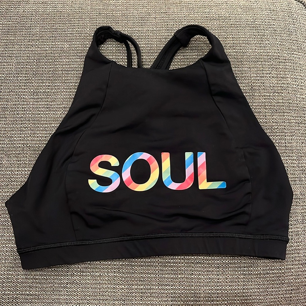 Soulcycle Lululemon Rainbow Bra